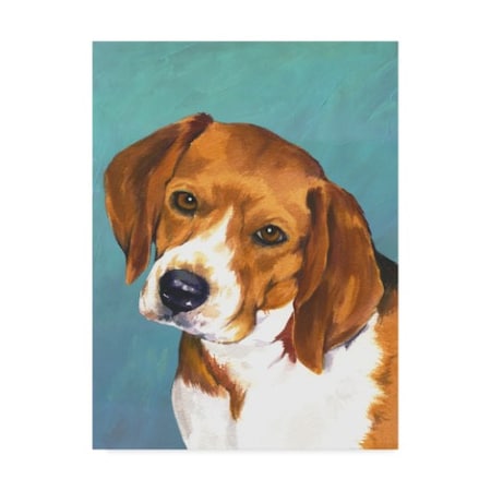 Jill Sands 'Dog Portrait Beagle' Canvas Art,35x47